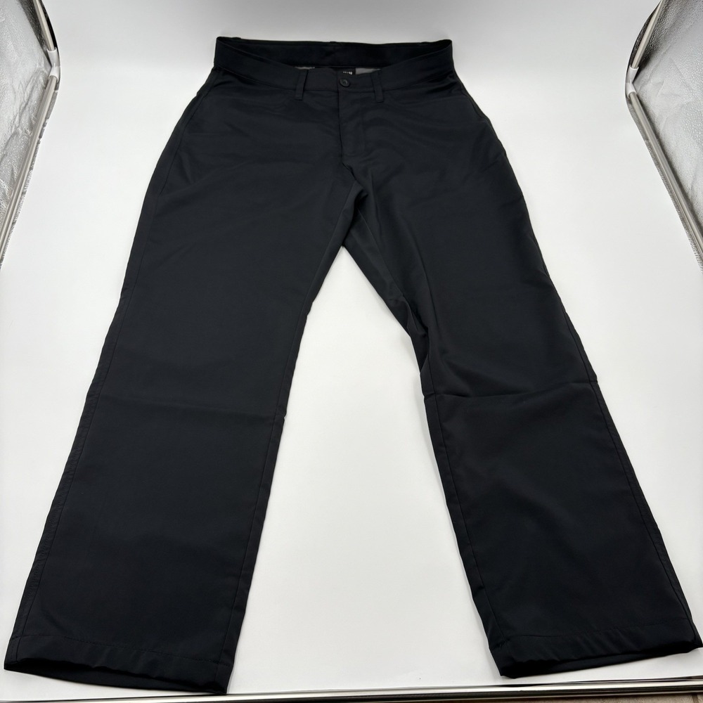 Under Armour Pants Mens 32x32 Black Tech Golf Flat Front Loose Fit 1300198